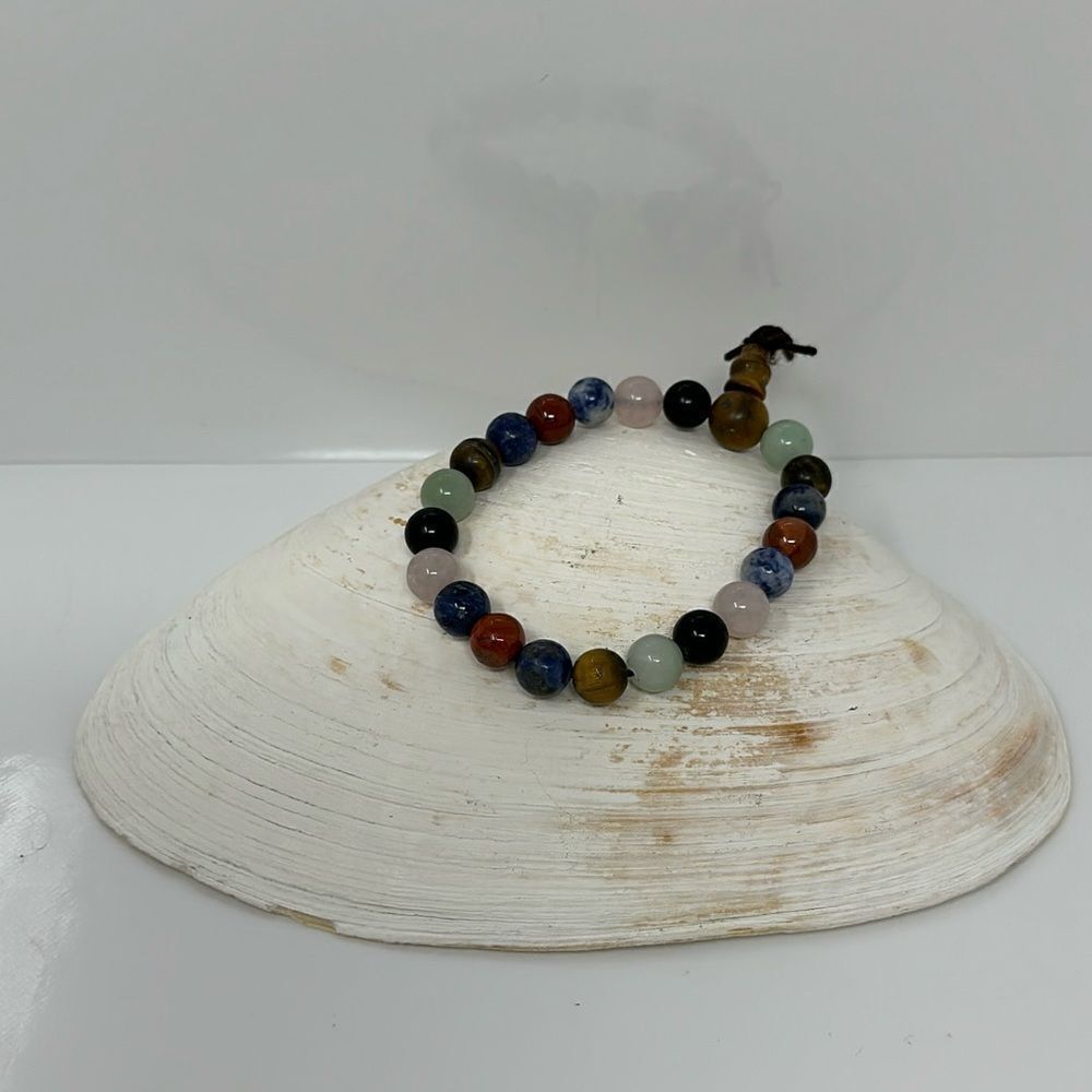 Tibetan glass beads bracelet